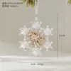 Decoração de Natal de Novo Produto Transfronteiriça Pingente de Metal Acrílico Transparente Cordão para Pendurar Decoração de Árvore de Natal Pingente Pingente