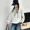 Sudadera de cuello alto para niñas transfronteriza, nuevo estilo otoño 2026, corte holgado, top moderno con media cremallera para niños y niñas mayores
