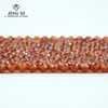 Contas facetadas de Granada laranja natural 2~4mm Contas facetadas de minério bruto de Moçambique pulseira colar diy