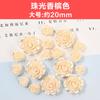 Pendientes de metal con forma de rosa y camelia, con pegamento en crema, para manualidades, accesorios para el cabello, de resina, para manicura, caja de almacenamiento