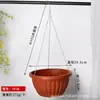 Maceta de Plástico Engrosada con Ganchos para Colgar en el Balcón, Adecuada para Cultivar Plantas Verdes como Potos y Orquídeas Colgantes