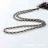 Collar para hombre y mujer cadena de cuentas colgante de cuerda colgante de jade collar de cuerda para el cuello cadena de cuentas de arroz blanco de obsidiana jade Xiuyu cadena de cuentas de arroz