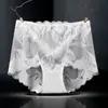 706 Ropa Interior Sexy de Encaje Tallas Grandes para Mujer Calzones Huecos de Cintura Alta para Damas de Tallas Grandes