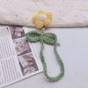 Llavero Colgante de Flor Puff DIY Flor de Ganchillo Flor de Lana Cinco Flores Pequeñas Accesorios Accesorios para Bolsa de Prenda