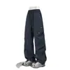 Pantalones de Esquí Impermeables con Forro de Terciopelo para Otoño e Invierno para Hombre, Marca de Moda, Pantalones Cargo Rectos Holgados para Exteriores, Pantalones Casuales Gruesos