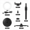 Suporte ao vivo para celular âncora equipamento de beleza celebridade da internet 6 polegadas 16cm luz de preenchimento suporte de disco preguiçoso