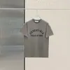 Marca de Moda Juvenil Manga Curta Fog Algodão Puro Camiseta Juvenil Casual Solta de Peso Pesado Meia-Manga High Street Masculina Ess Moda