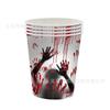 Novo Tema de Halloween Mão Sangrenta Utensílios de Mesa Festa Decoração Suprimentos Papel Toalha Prato Bandeira Toalha de Mesa Conjunto de Arranjo