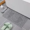Alfombrilla de Piso de Silicona Masaje Antideslizante Baño Regadera Bañera PVC Forma Irregular Ventosa Alfombrilla para Pies