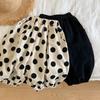 Calças Casuais de Verão para Meninas, Calças Lanternas com Bolinhas Estilo Coreano da Moda, Calças Harem, Calças Anti-Mosquito para Jardim de Infância para Crianças