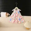 Vestido Chaleco Estampado para Niñas Celebridades de Internet Coreanas Verano 2026 Nueva Llegada Algodón de Comercio Exterior Vestido de Playa Ropa para Niños