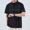 Camisa Polo Bordada de Manga Corta para Hombre 2025 Nueva Tendencia de Verano Tops Sueltos para Niños Camiseta de Cuello con Solapa de Media Manga