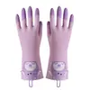 Guantes Impermeables de Sensación Fresca de Verano para Lavar Platos, Lavar Ropa y Hacer Quehaceres Domésticos, Guantes de Goma de Látex Duradero para Cocina