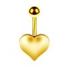 Anel de Umbigo Novo de Aço Inoxidável Transfronteiriço da Amazon com Pingente de Flor de Zircônia Joia para Piercing de Umbigo com Acabamento de Luxo