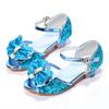 Fábrica directa verano nuevo sandalias de niña zapatos de la Princesa Aisha zapatos de cristal zapatos de tacón alto para niños niña versátil