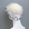 Gorro de ducha de malla impermeable con sonido de vibración y explosión roja de fábrica de origen, gorro de ducha de cielo estrellado, gorro de baño doble para adultos al por mayor