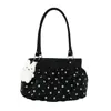 Bolso de hombro y axila con diseño único de lunares plisados para mujer, nuevo bolso de moda de verano 2026 de doble uso para el trabajo y los desplazamientos