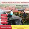 Pistola de água de lavagem de carro bateria de lítio portátil de alta pressão sem fio ferramenta de lavagem de carro medicina rega família pequena bomba de água de carro