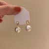 Aretes de Perla Rosa Sakura al Vapor Shijia con Cierre de Plata Esterlina 925 para Mujer Clips para Orejas Diseño de Nicho Aretes de Alta Gama