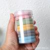 Paquete de 10 Anillos para el Cabello de Nylon de Color Grueso y Audaz Sin Costuras para Niña Anillo de Toalla de Color Caramelo Cuerda para el Cabello Banda de Goma Accesorios para la Cabeza
