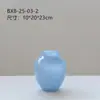 Vaso de Vidro Azul Médio Nórdico Flores Balde Tulipa Vaso de Flores Alto Valor de Cor Pêndulo Ornamental para Sala de Estar Pêndulo Decorativo