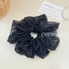 2026 Novo Elástico de Cabelo Estilo Coreano, Versão Coreana Ins Ponto Pequeno Scrunchie Fofo, Acessório de Cabelo Elegante de Malha Transparente para Mulheres