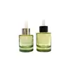 Novo 30ml50ml ombro plano gotejamento de vácuo de fundo grosso garrafa de óleo essencial garrafa de essência de vidro materiais de embalagem para cuidados com a pele