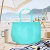 Amazon Hand Carrying Bundle Bag Mesh Bag Beach Toy Storage Drawstring Retractable Bag Diversos Mesh Wash Storage Bolsa