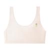 Roupa íntima de desenvolvimento Ogffin 2024 Malha Respirável Sutiã de Alça Larga para Meninas Estudantes Camiseta de Algodão Fina
