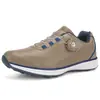 Zapatos de Golf X556 Primavera/Verano para Hombre, Transpirables, Antideslizantes con Cierre de Perilla, Zapatos Deportivos Casuales para Exteriores, Bordados, Sin Cordones