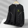 Sudadera de cuello redondo y manga larga de corte holgado para hombre de otoño e invierno, una prenda versátil y moderna