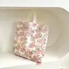 Nueva bolsa de ropa con diseño de flor de cerezo rosa, bolsa de compras, bolsa de regalo, bolsa de plástico gruesa, bonita y fresca, bolsa para cosméticos