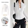 Secado rápido perchero para ropa cuello ajustado corte slim mostrar figura delgada ropa de fitness mostrar figura delgada chaqueta deportiva para yoga running chaqueta deportiva para entrenamiento de Pilates ropa de yoga