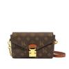 Bolsa Mensageiro Estampada de Design Nicho para Mulheres 2025 Nova Moda Europeia e Americana Corrente Ombro Transversal Pequena Bolsa Quadrada Bolsa Envelope