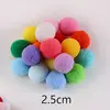 Pompones de Alta Elasticidad en Stock, Accesorios para Manualidades DIY, Suministros para Navidad y Cumpleaños, Materiales Auxiliares, Bolas de Felpa del Fabricante