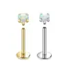 Piercing labial de aço inoxidável de peça única, piercing de cartilagem da orelha, piercing de covinha com bola de coração de zircônia, joia para piercing, mais vendido na Amazon, em estoque