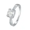 Anillo de Cabeza de Toro con Incrustaciones de Moissanita de Venta Caliente Transfronterizo Europeo y Americano Plata de Ley S925 Joyería de Lujo Ligero Gama Alta Fábrica Venta al por Mayor