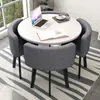 Mesa de Recepção Simples e Combinação de Cadeiras Mesa de Negociação Recepção de Loja Comercial Mesa e Cadeira Mesa Redonda Pequena para Lazer de Escritório
