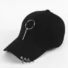 Gorra de Béisbol con Anillo de Hierro Color Sólido Moda Estilo Coreano Gorra de Visera Curva Gorra para Hombres y Mujeres Verano Moda Gorra Protectora del Sol