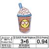 Parches de Tela Creativos Bordados para Bebidas, Papas Fritas, Palomitas, Leche, Dibujos Animados Versátiles, Parches Personalizables