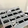 Anel de Cristal Ondulado Transparente Multicamadas Vintage Estilo Francês, Anel Aberto Ajustável, Anel Exquisito para Dedo Indicador para Mulheres