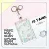 Porta-Cartão Transparente Deslizante Desenho Animado Anti-Perda Cartão de Campus Porta-Cartão de Água Cordão para Pescoço Capa Protetora para Crachá de Trabalho Lanyard Estilo Fofo