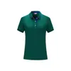 Camisa Polo com Lapela Camiseta Personalizada de Manga Curta Feminina Confortável Casual Roupa de Trabalho Camisa Cultural DIY Camisa Polo Cor Lisa Feminina