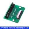Placa Adaptadora FPC/FFC com Conector de Passo 0,5mm Soldado para Pino Header Reto 2,54 Adaptador de Cabo Flexível