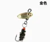 Anzol de Mosca Giratório Modificado Pré-Amarrado Que Não Danifica a Linha, Spinnerbait Giratório Tipo Semente de Melão para Pesca de Micro-Peixes, Isca para Carpa Crucian, Tilápia e Lambaris