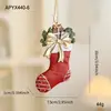 Nuevo Colgante Pintado de Resina Decoración de Árbol de Navidad Campana Tridimensional Colorida Colgante de Dibujos Animados Americanos Listo para la Venta