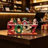Transfronterizo 2027 Adornos de Artesanía en Madera Decoraciones para Árbol de Navidad Fiesta Festiva Decoraciones de Atmósfera Navideña