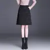 Falda de jacquard compuesto para mujer, línea A, colección otoño 2026, cintura alta, adelgazante, ajustada al cuerpo, moderna, versátil y a la moda, falda corta