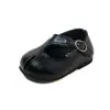Sapatos Pequenos de Couro para Meninas para o Outono, Sapatos de Princesa da Moda Estilo Coreano para Bebês de 1-2-3 Anos, Sapatilhas Vintage Mary Jane
