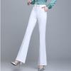Pantalones con microperforaciones primavera y otoño transfronterizos estilo nuevo europeo y americano pantalones de traje estilo simple casual versátiles pantalones de pierna ancha cintura alta pantalones de caída